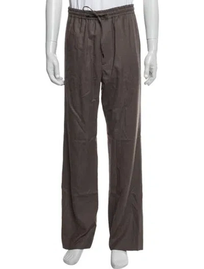 Pre-owned Auralee Wool Pants In Brown