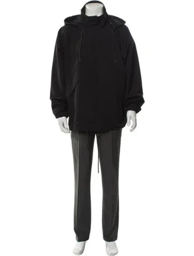 Pre-owned Auralee Wool Parka In Black