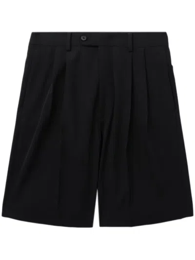 Auralee Wool Shorts In Black