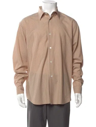 Pre-owned Auralee Wool Striped Shirt In Neutral