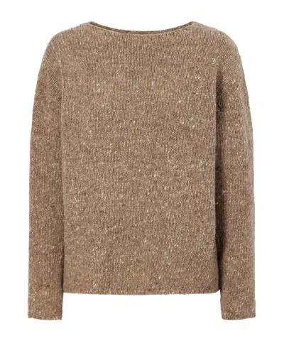 Auralee Wool Sweater In Brown