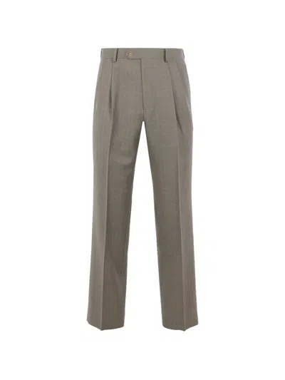 Auralee Wool Trousers In Gray
