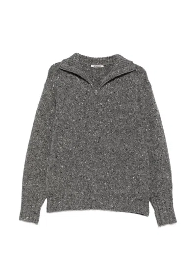 Auralee Wool Turtle-neck Jumper In Grey