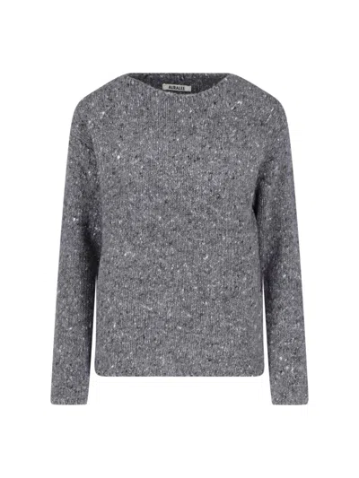 Auralee Wool Crewneck Sweatshirt In Multi