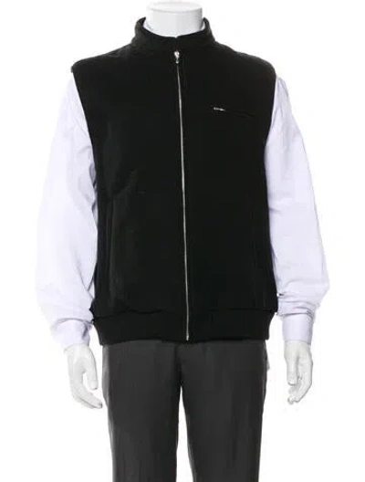 Pre-owned Auralee Wool Vest In Black