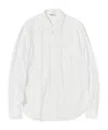 Auralee Wrinkled-effect Cotton Shirt In White