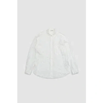 Auralee Wrinkled Washed Finx Twill Shirt White
