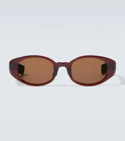 Auralee X Eyevan 002r Oval Sunglasses In Pink