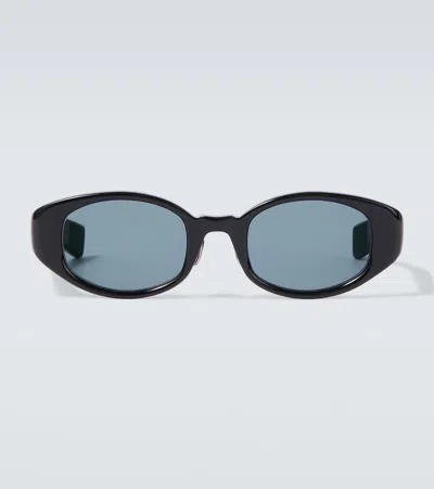 Auralee X Eyevan Oval Sunglasses In Black