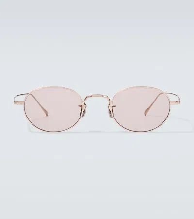 Auralee X Eyevan Oval Sunglasses In Gold