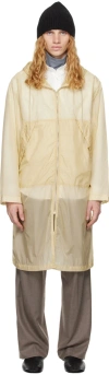 AURALEE YELLOW WASHED SUPER LIGHT AIRY NYLON COAT