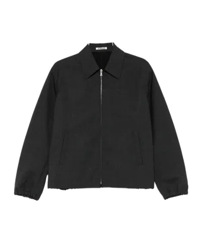 AURALEE AURALEE BONDED TROPICAL WOOL ZIP JACKET