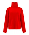 Auralee Bright Red Wool Milano Sweater In Red