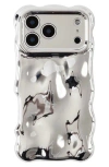 Auramma Bubbles Iphone 17 Pro Phone Case In Silver