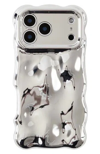 Auramma Bubbles Iphone 17 Pro Phone Case In Silver