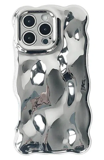 Auramma Chrome Bubbles Iphone 16 Pro Max Case In Black