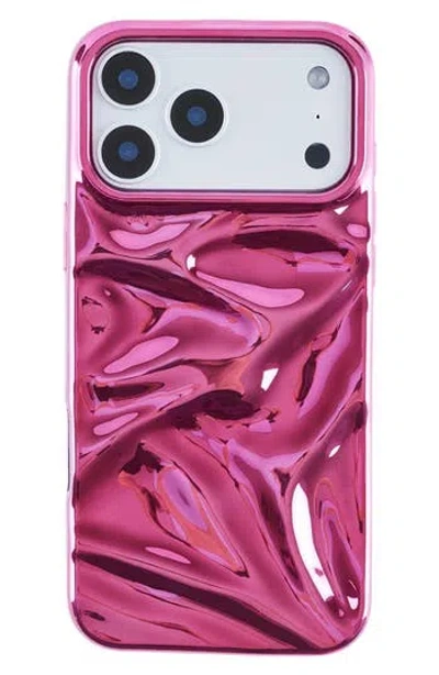 Auramma Crinkles Iphone 17 Pro Case In Pink