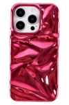 Auramma Fuchsia Crinkle Iphone 15 Pro Max Case In Fuchsia
