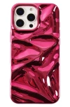 Auramma Fuchsia Crinkle Iphone 16 Pro Max Case In Fuchsia