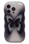 Auramma Groovy Butterfly Iphone 14 Pro Case In Black