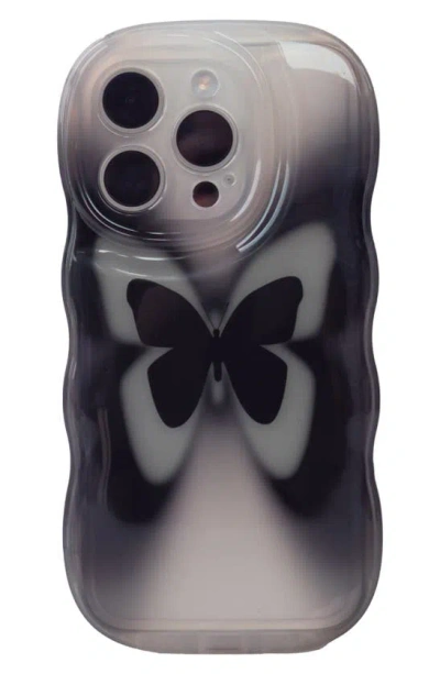 Auramma Groovy Butterfly Iphone 14 Pro Case In Gray
