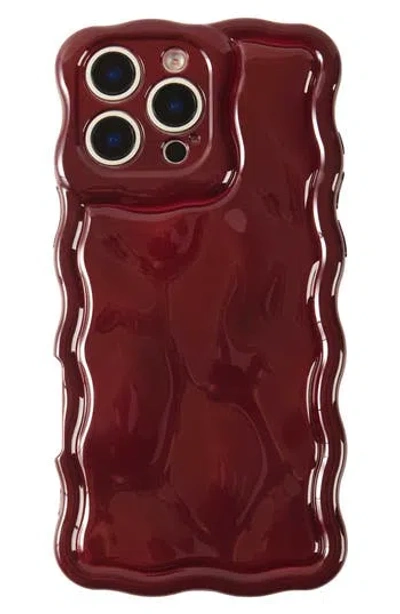 Auramma Meteorite Iphone 16 Pro Iphone Case In Burgundy