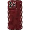 Auramma Meteorite Wavy Iphone 16 Pro Max Phone Case In Burgundy