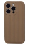 Auramma Roman Stripes Iphone 15 Pro Case In Coffee