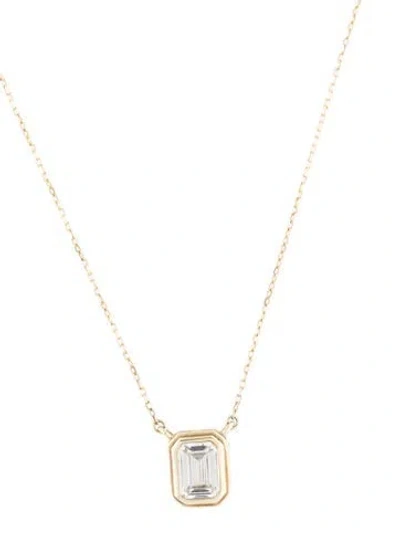 Pre-owned Aurate 1.10ct Synthetic Sapphire Heirloom Pendant Necklace, 17.75" In Multi