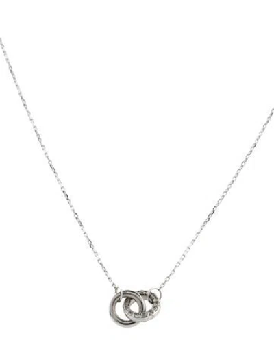 Pre-owned Aurate 14k Diamond Connection Pendant Necklace, 18" In Multi