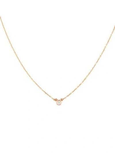 Pre-owned Aurate 14k Diamond Mini Pendant Necklace, 16" In Multicolor