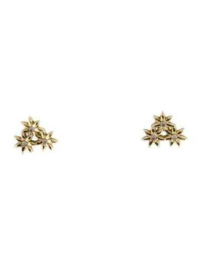 Pre-owned Aurate 14k Diamond Studs In Multi