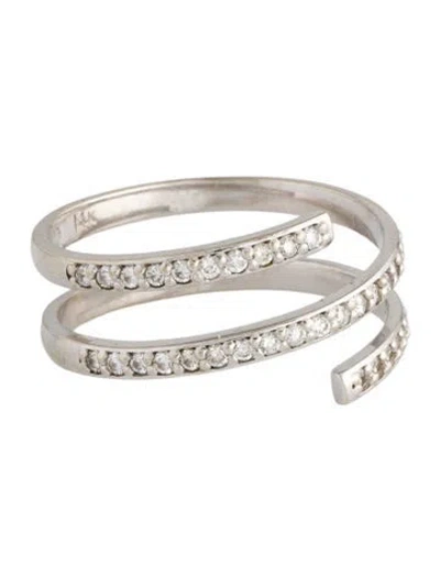 Pre-owned Aurate 14k Diamond Wraparound Band In Multi