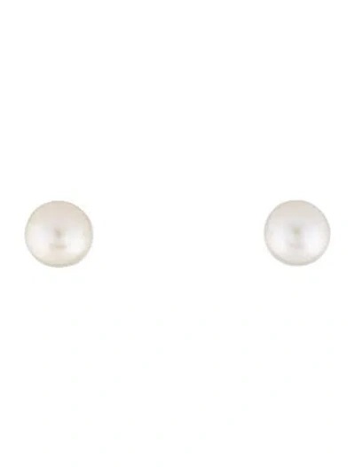 Pre-owned Aurate 14k Pearl Stud Earrings In Multicolor