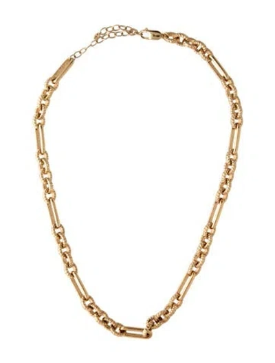 Pre-owned Aurate Alternating Link Chain Necklace, 17.75" In Multi