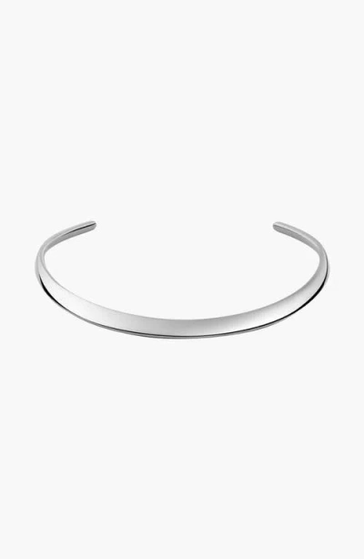 Aurate Bold Collar Necklace In Stainless Steel