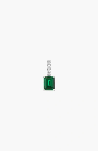 Aurate Emerald Cut Tennis Charm Pendant In Pattern