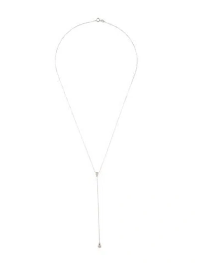 Pre-owned Aurate Lab-grown Diamond Lariat Necklace, 18" In Multicolor