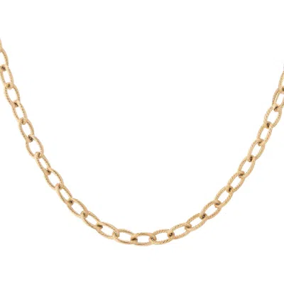 Aurate Link Chain Necklace In Gold Plated Stainless Steel