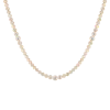Aurate New York 10ct Multi Graduated Lab Grown Diamond Tennis Necklace In Gold