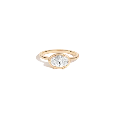 Aurate New York 1ct Oval Lab Grown Diamond Georgian Ring In White