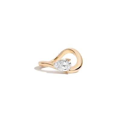 Aurate New York 1ct Pear Lab Grown Diamond Floating Ring In Yellow