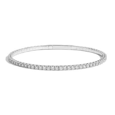 Aurate New York 2ct Lab Grown Diamond Flex Tennis Bracelet In Gray