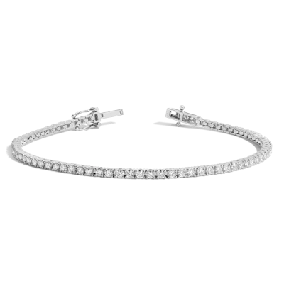 Aurate New York 2ct Lab Grown Diamond Tennis Bracelet In Metallic