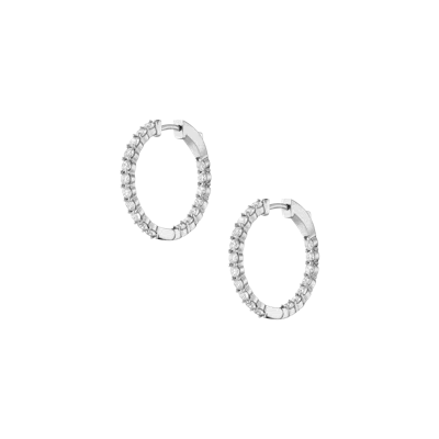 Aurate New York 2ct Luxury Lab Grown Diamond Hoops In White