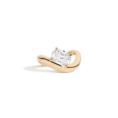 Aurate New York 2ct Oval Lab Grown Diamond Floating Ring In Gold