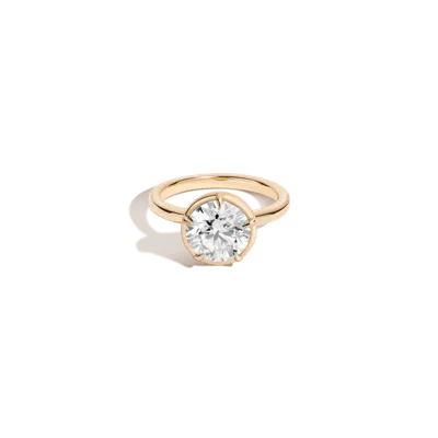 Aurate New York 2ct Round Lab Grown Diamond Georgian Ring In White