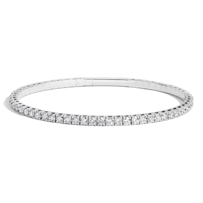 Aurate New York 4ct Lab Grown Diamond Flex Tennis Bracelet In Metallic
