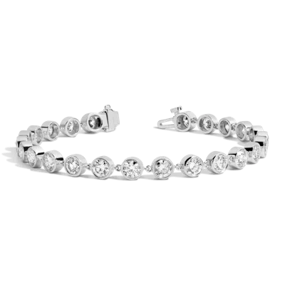 Aurate New York 7ct Lab Grown Diamond Tennis Chain Bracelet In Metallic