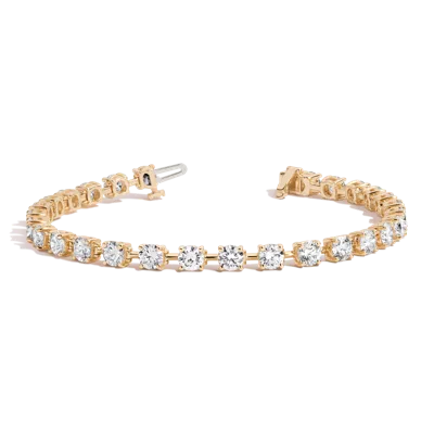 Aurate New York 8ct Lab Grown Diamond Tennis Link Bracelet In Gold